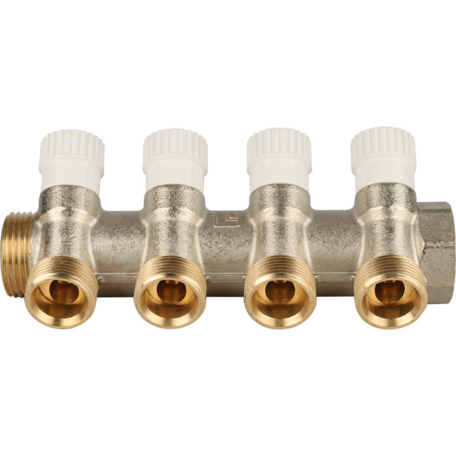Коллектор 4 отвода распределительный STOUT 1" 3/4"ЕК (SMB 6851 013404)