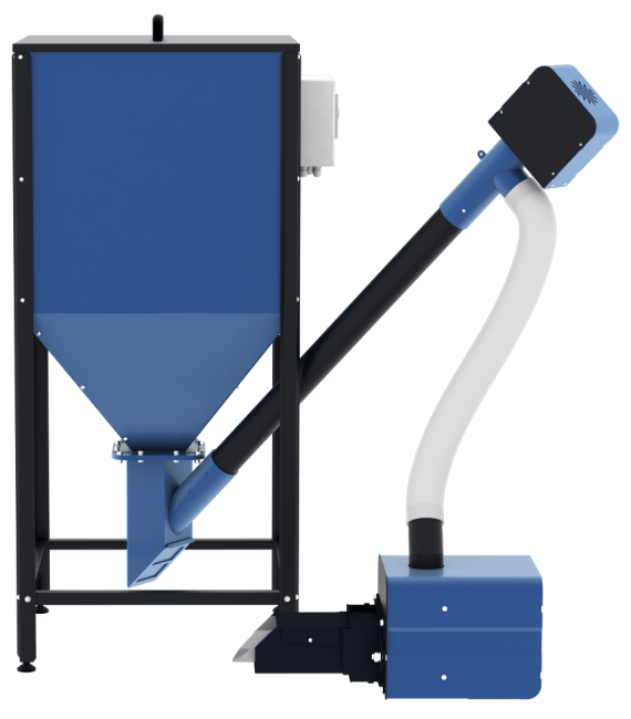 Пеллетная горелка ZOTA Fox 25 (горелка+ПУ+механизм+бункер)