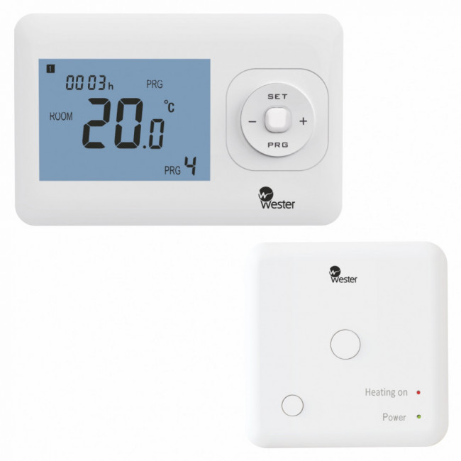Термостат электронный программируемый беспроводной Wester RT20PRFWFOT