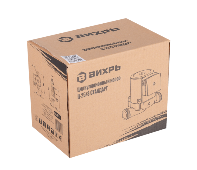 Циркуляционный насос отопления ВИХРЬ Ц-25/8 СТАНДАРТ Циркуляционный насос отопления ВИХРЬ Ц-25/8 СТАНДАРТ