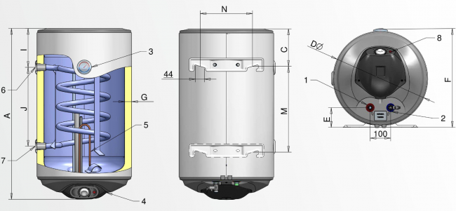 Настенный комбинированный бойлер ELDOM Thermo TRG Настенный комбинированный бойлер ELDOM Thermo TRG