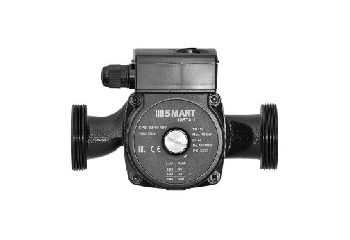 Насос циркуляционный Smart Install CPS 32-60 180мм 100Вт 1x230В 50Гц с гайками Насос циркуляционный Smart Install CPS 32-60 180мм 100Вт 1x230В 50Гц с гайками