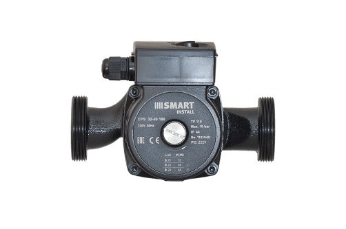 Насос циркуляционный Smart Install CPS 32-40 180мм 65Вт 1x230В 50Гц с гайками Насос циркуляционный Smart Install CPS 32-40 180мм 65Вт 1x230В 50Гц с гайками