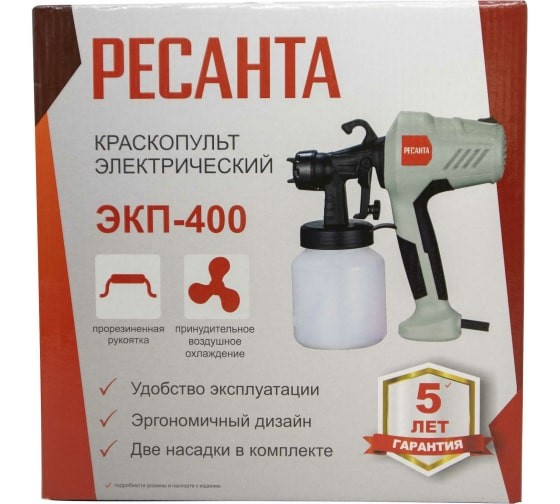 Краскопульт электрический Ресанта ЭКП-400 Краскопульт электрический Ресанта ЭКП-400