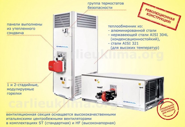 Теплогенератор Carlieuklima EUGEN B 40