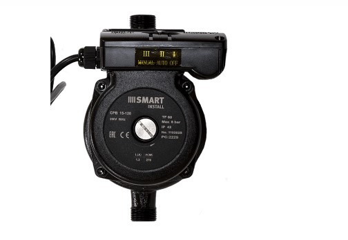 Насос повысительный Smart Install CPB 15-120 195мм 270Вт 1x230В 50Гц с гайками Насос повысительный Smart Install CPB 15-120 195мм 270Вт 1x230В 50Гц с гайками