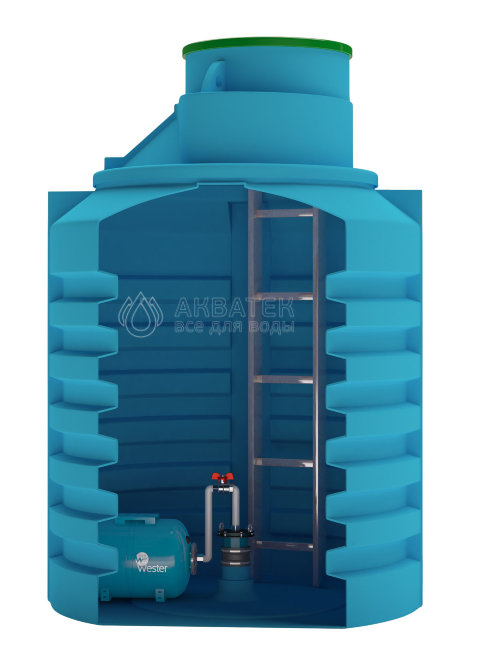 Кессон 3м3 (для обсадной трубы 125-133 мм), Aquatech (АКВАТЕК) Кессон 3м3 (для обсадной трубы 125-133 мм), Aquatech (АКВАТЕК)