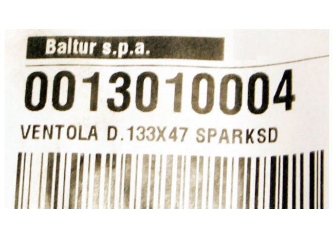 Крыльчатка вентилятора D.133X47 (SPARK, WSG 6-10, WSO 7) арт. 13010004 (3-19-6805)