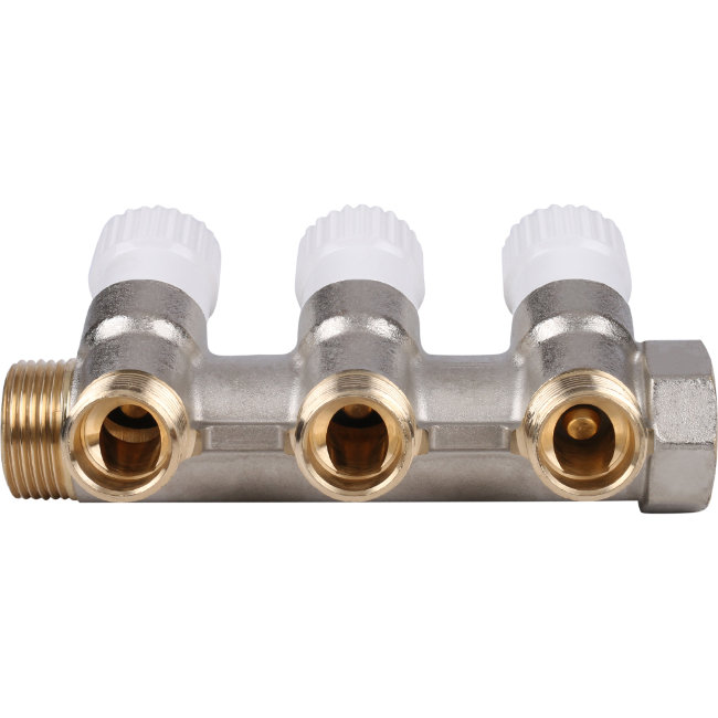 Коллектор распределительный STOUT 3/4", 3 отвода 1/2" (SMB 6851 341203) Коллектор распределительный STOUT 3/4", 3 отвода 1/2" (SMB 6851 341203)