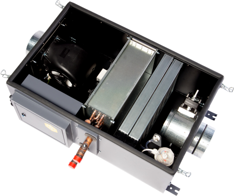 Канальная установка с водяным нагревом Minibox.W-650.PREMIUM Вентилятор EC (Германия) Канальная установка с водяным нагревом Minibox.W-650.PREMIUM Вентилятор EC (Германия)