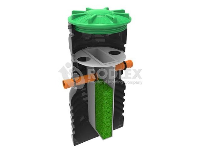 Cептик BIOBOX 1 c биофильтром для 1-2 человек, бани