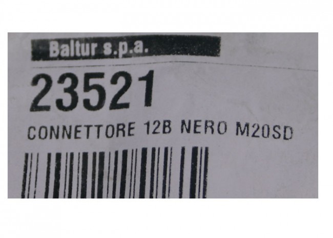 Коннектор 12B NERO ANTISTRAP. арт. 23521 (3-19-0043)