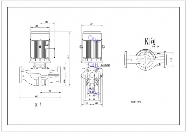 Насос CNP TD 32-18/2