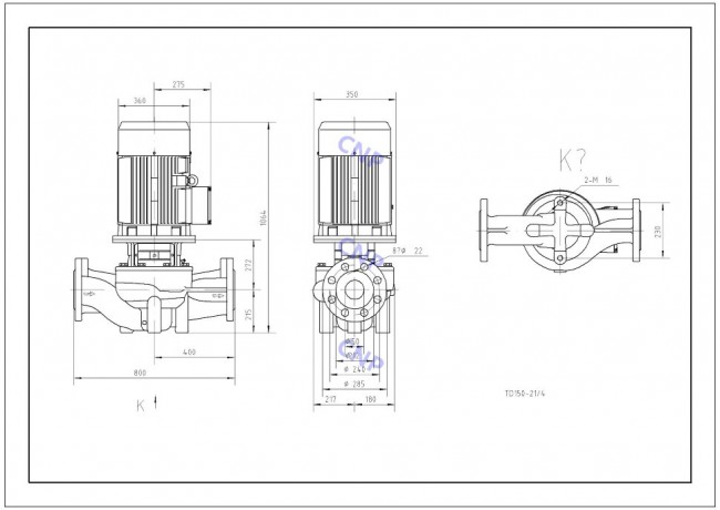 Насос CNP TD 150-21/4