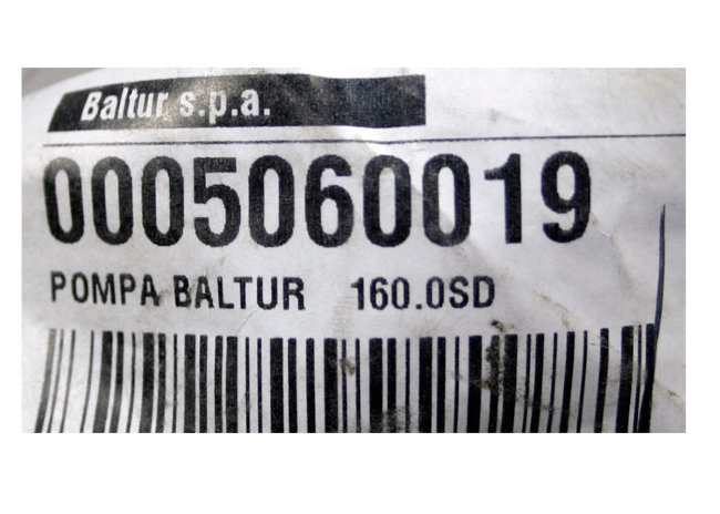 Насос ж.т. BALTUR 160.0 арт. 5060019 (3-19-7406)