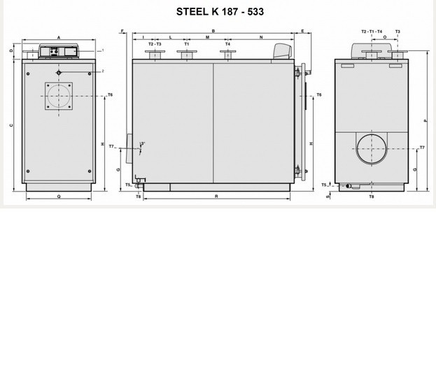 Водогрейный котел STEEL K 187 Водогрейный котел STEEL K 187