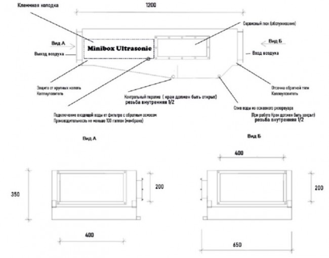 Увлажнитель воздуха Minibox Ultrasonic 850