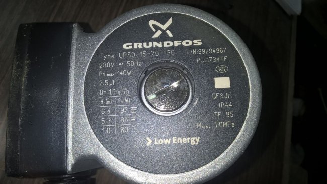 Насос Grundfos UPSO 15-70 130 1x230V 50 Hz, арт. 43870 для Thermona (аналог 41715)