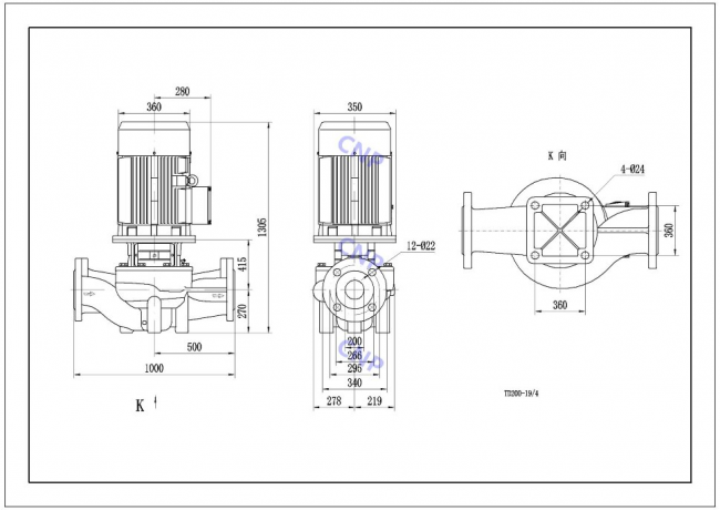 Насос CNP TD 200-18/4