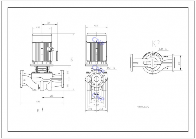 Насос CNP TD 125-48/4 Насос CNP TD 125-48/4