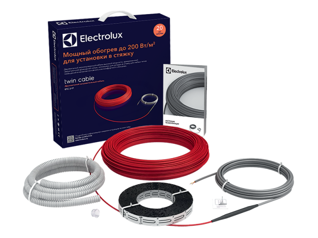 Кабель нагревательный Electrolux ETC 2-17-400 (комплект теплого пола) Кабель нагревательный Electrolux ETC 2-17-400 (комплект теплого пола)