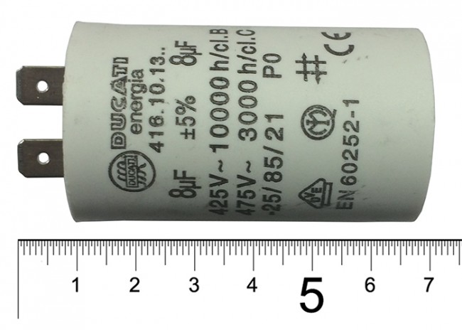 Конденсатор 8MF SIMEL 23DSG арт. 95125 (3-18-2553)