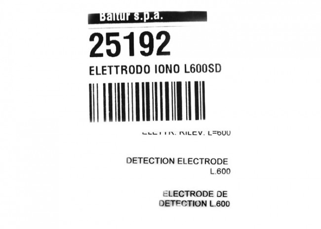 Электрод ионизации L600 арт. 25192 (3-18-1799)