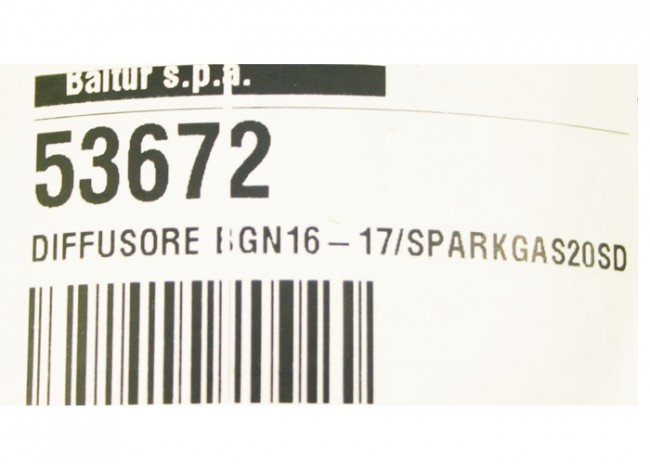 Диффузор BGN16-17/SPARKGAS20 арт. 53672 (3-19-1390)