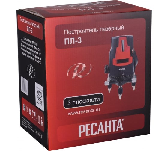 Построитель плоскостей лазерный ПЛ-3 Ресанта Построитель плоскостей лазерный ПЛ-3 Ресанта