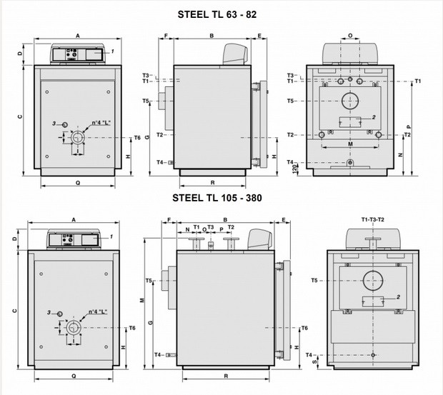 Водогрейный котел STEEL TL 63 Водогрейный котел STEEL TL 63