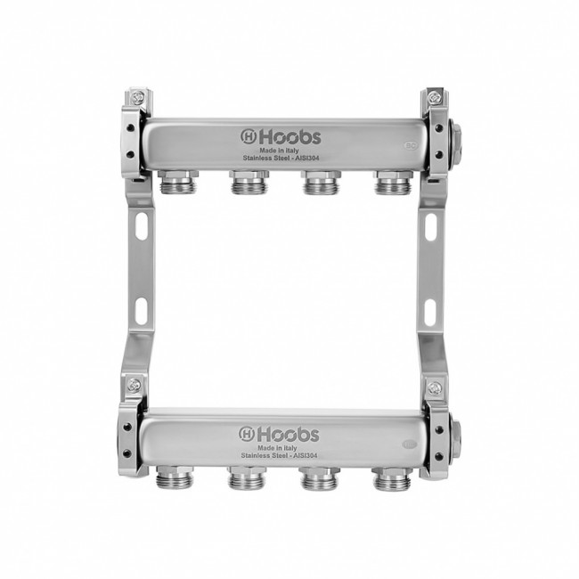Комплект коллекторов Hoobs, нерж. ст., без регулировки, 1"х3/4"-13 вых