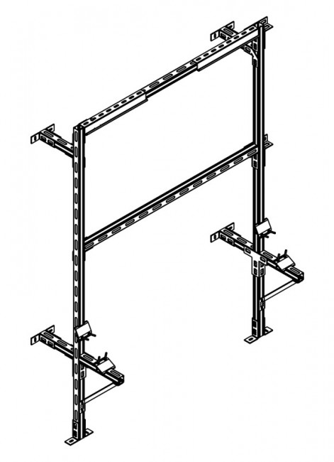 Несущая рама для 1-го котла THERM 45 KD.A (72400) Несущая рама для 1-го котла THERM 45 KD.A (72400)