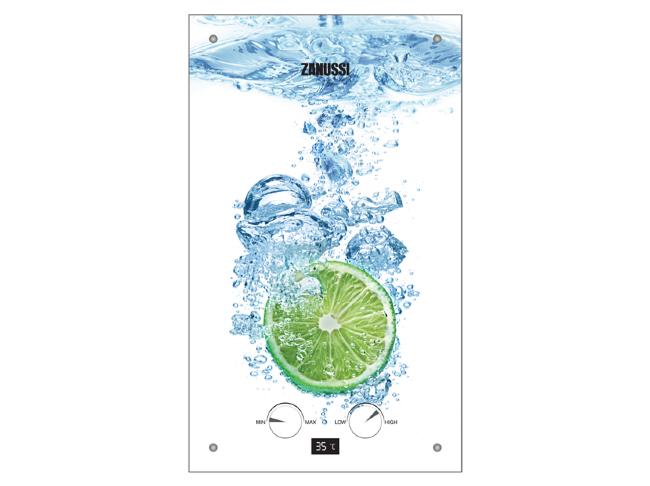 Колонка газовая Zanussi GWH 10 Fonte Glass Lime