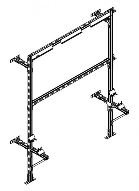 Несущая рама для 1 - го котла THERM 45 KD.A (72400) Несущая рама для 1 - го котла THERM 45 KD.A (72400)