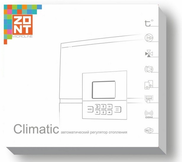ZONT CLIMATIC 1.2, погодозависимый автоматический регулятор ZONT CLIMATIC 1.2, погодозависимый автоматический регулятор