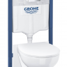 Система инсталляции GROHE QuickFix Solido 5 в 1 для подвесного унитаза, альпин-белый