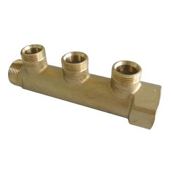 Коллектор 3 отвода распределительный проходной OVENTROP 3/4" (1400653)