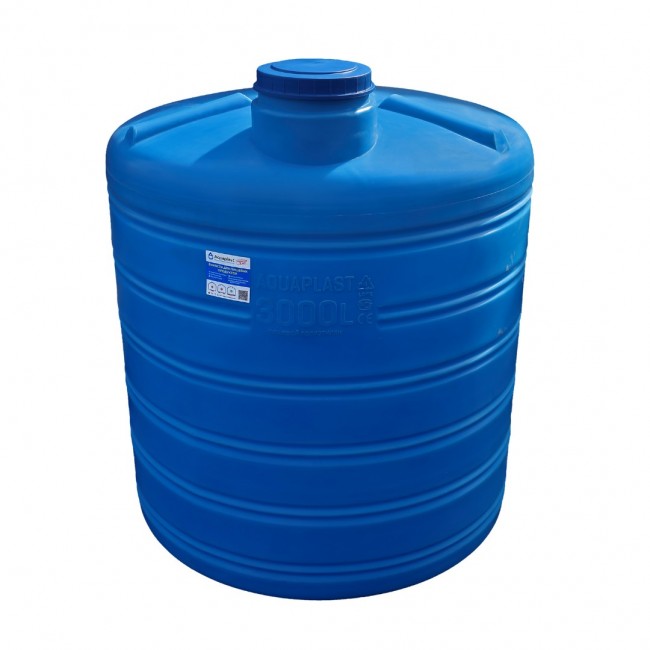 Емкость AQUAPLAST вертикальная 3000л (Арт. ОВ 3000) Емкость AQUAPLAST вертикальная 3000л (Арт. ОВ 3000)