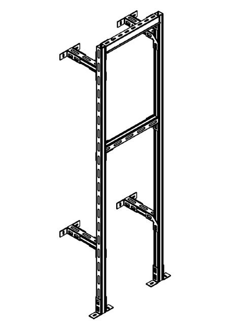Несущая рама для котлов для 1-го котла THERM 90 KD.A (72404) Несущая рама для котлов для 1-го котла THERM 90 KD.A (72404)