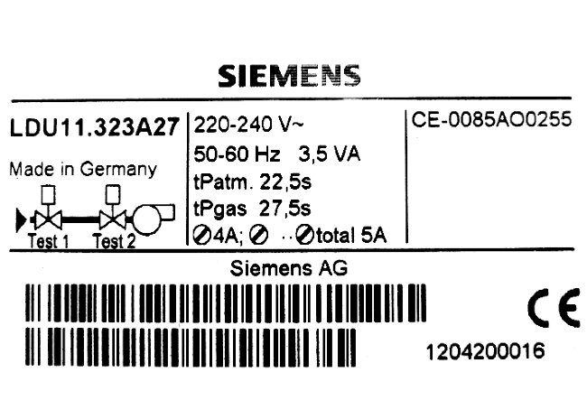 Блок контроля герметичности клапанов LANDIS LDU 11.323A27 арт. 31367 (3-19-7080)