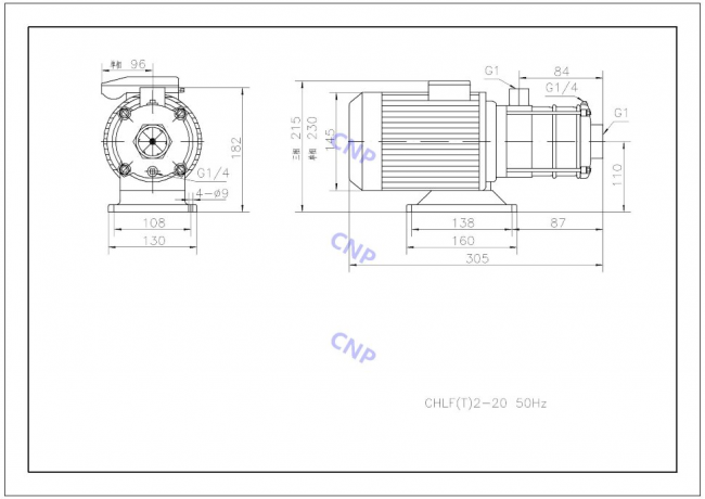 Насос CNP CHLF(T) 2-20 Насос CNP CHLF(T) 2-20