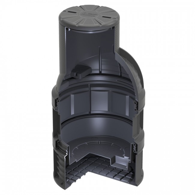 Колодец Polimer Group КС-7 H2275 мм с крышкой D 780 мм