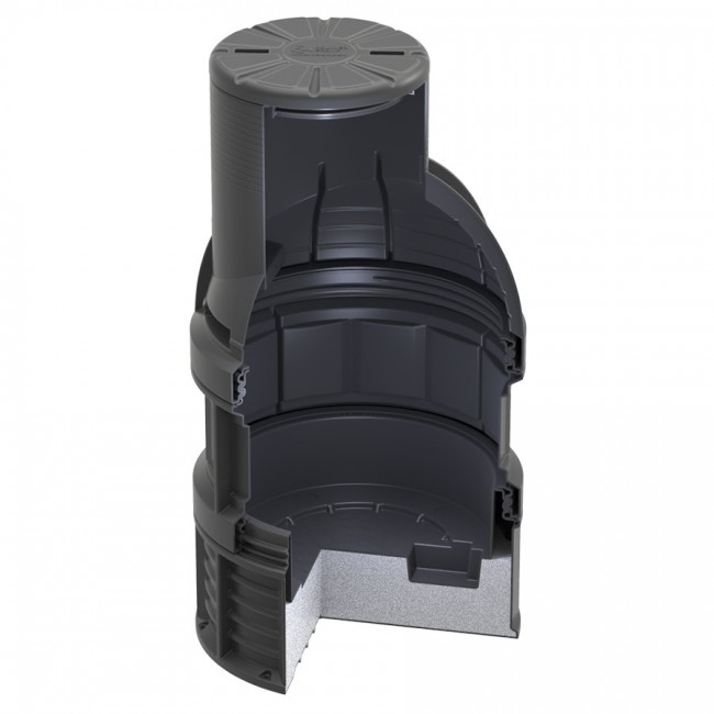 Колодец Polimer Group КС-7 H2275 мм с крышкой D 780 мм