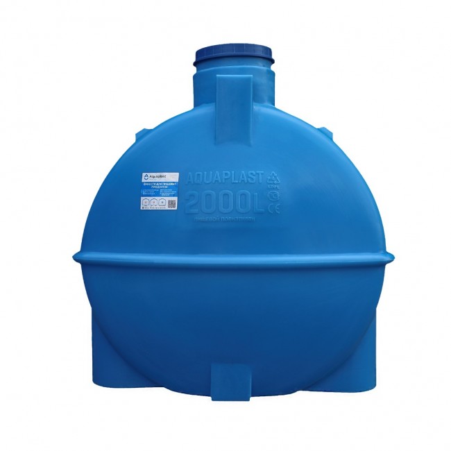 Емкость AQUAPLAST горизонтальная 2000л (Арт. ОГ 2000)