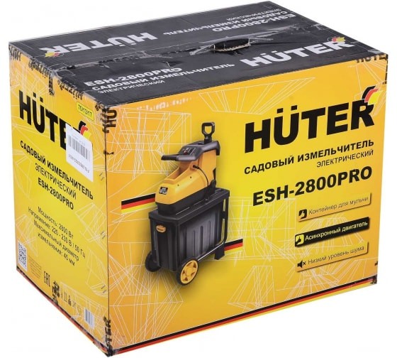 Садовый измельчитель электрический ESH-2800PRO HUTER