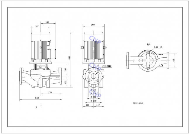 Насос CNP TD 32-32/2