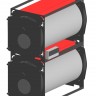 Котел стальной жаротрубный сдвоенный TEPLOFOR DD50/50 для горелок на газе и жидком топливе