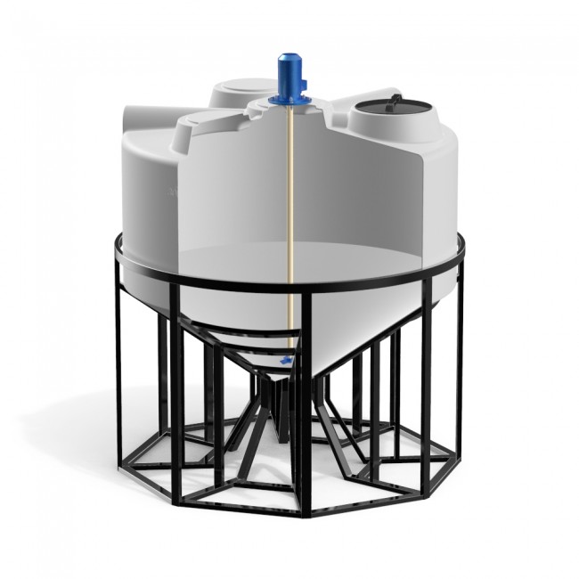 Емкость Polimer Group KV 3000 литров с пропеллерной мешалкой Емкость Polimer Group KV 3000 литров с пропеллерной мешалкой