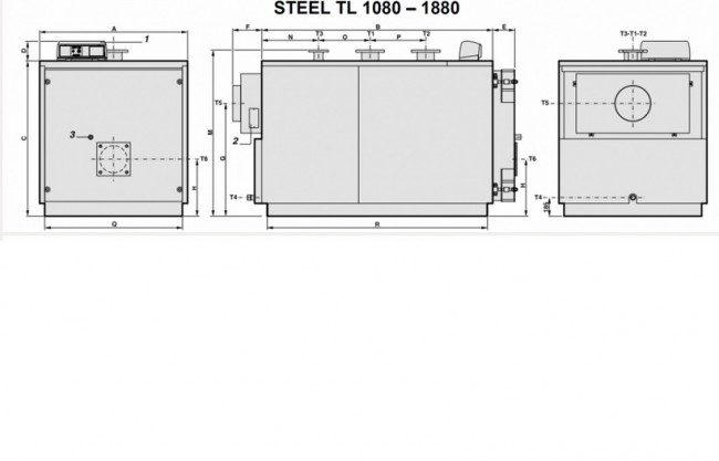 Водогрейный котел STEEL TL 1080
