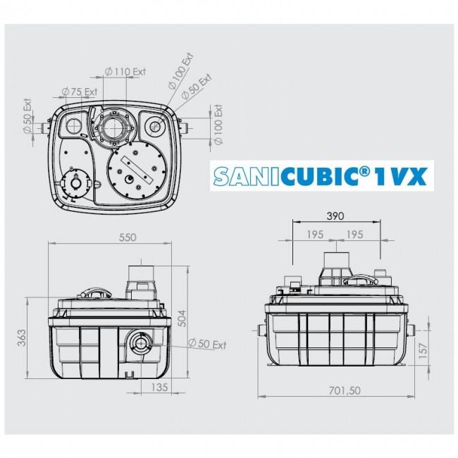 Насосная станция SFA Sanicubic 1 VX Насосная станция SFA Sanicubic 1 VX